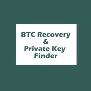 Bitcoin recovery tool